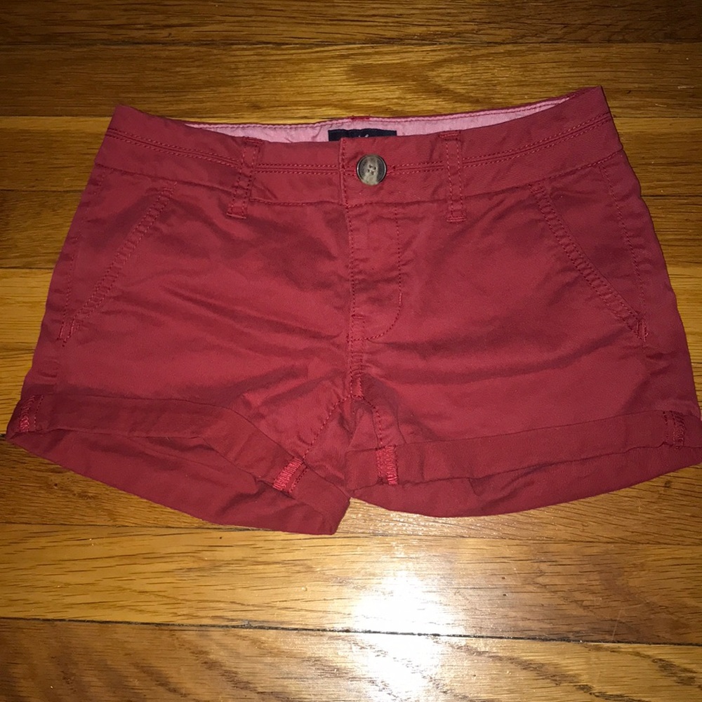 American Eagle Red Shorts